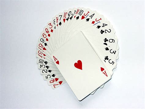 deck of cards fanned out.